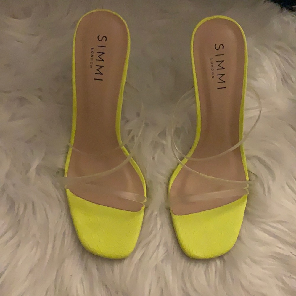 Simmi Yellow/Neon heels